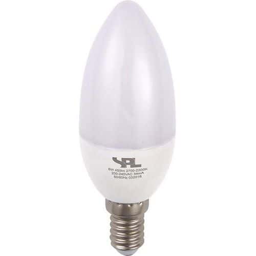 Ampoule bougie LED E14 C37 de 4 à 6W avec température dimmable - SPL