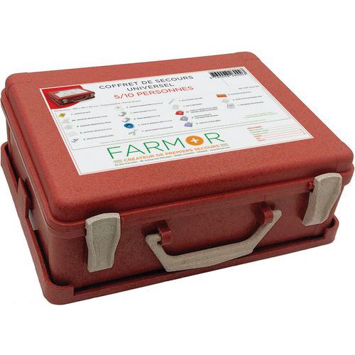 Coffret de secours Universel 10 personnes éco-conçu - FARMOR