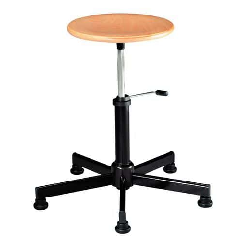 Tabouret d'atelier bas Primo - Patins et roulettes - Linea