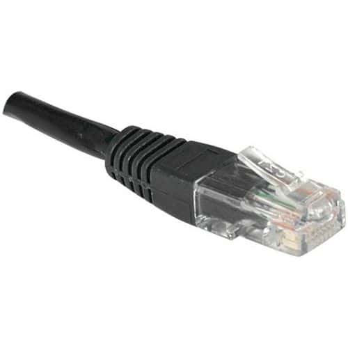 Cordon RJ45 Budget catégorie 6 U/UTP noir - 1,5 m