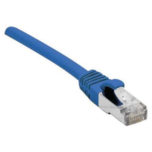 Cordon RJ45 Budget sur câble catégorie 7 S/FTP LSOH bleu 1m