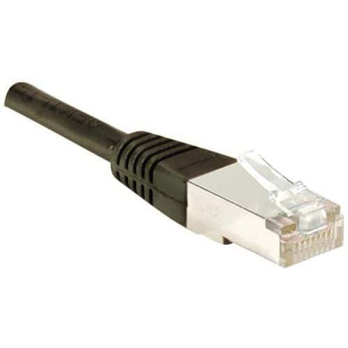 Cordon RJ45 catégorie 5e F/UTP noir - 2 m