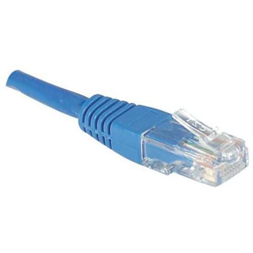 Cordon RJ45 catégorie 5e U/UTP bleu - 0,5 m