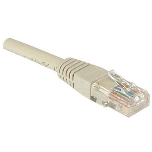 Cordon RJ45 catégorie 5e U/UTP gris - 1 m