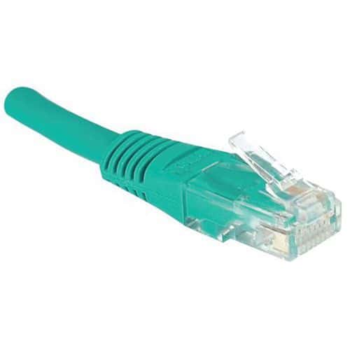 Cordon RJ45 catégorie 5e U/UTP vert - 0,5 m