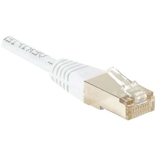 Cordon RJ45 catégorie 6 F/UTP blanc - 0,5 m