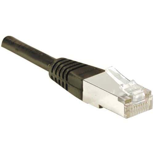 Cordon RJ45 catégorie 6 F/UTP noir - 0,5 m