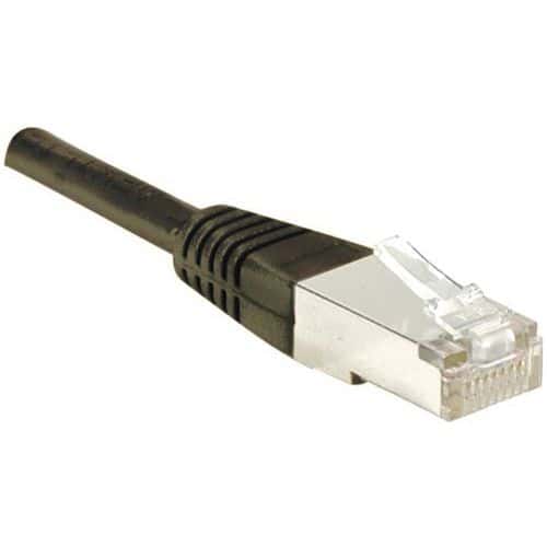 Cordon RJ45 catégorie 6 F/UTP noir - 1 m