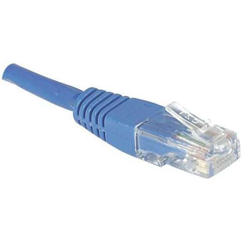 Cordon RJ45 catégorie 6 U/UTP bleu - 0,5 m