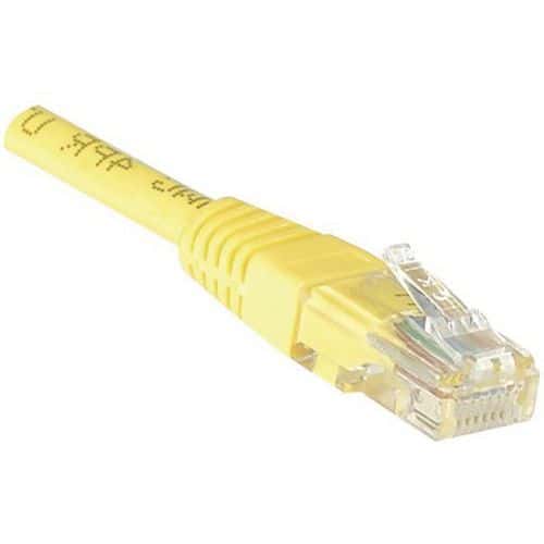 Cordon RJ45 catégorie 6 U/UTP jaune - 0,5 m