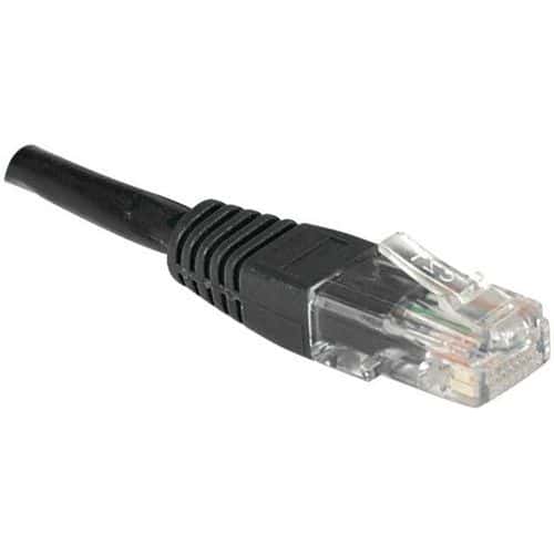 Cordon RJ45 catégorie 6 U/UTP noir - 3 m