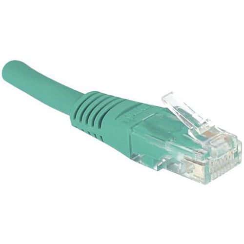 Cordon RJ45 catégorie 6 U/UTP vert - 10 m