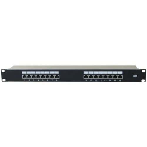 Panneau 19 1U 16 ports CAT6 stp connecteurs autodénudants