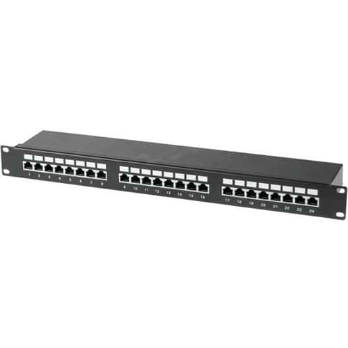 Panneau 19 1U 24 ports CAT6 stp connecteurs autodénudants