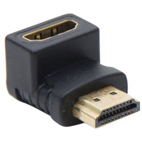 Adaptateur hdmi or m/f coude 90° - modèle A