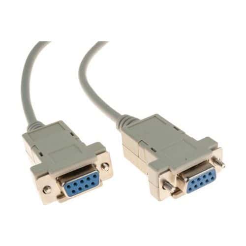 Cable null modem DB9F/F 1,00M