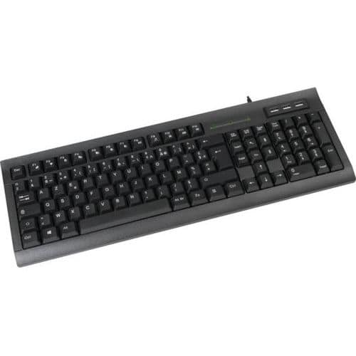 Clavier K460u avec hub USB noir