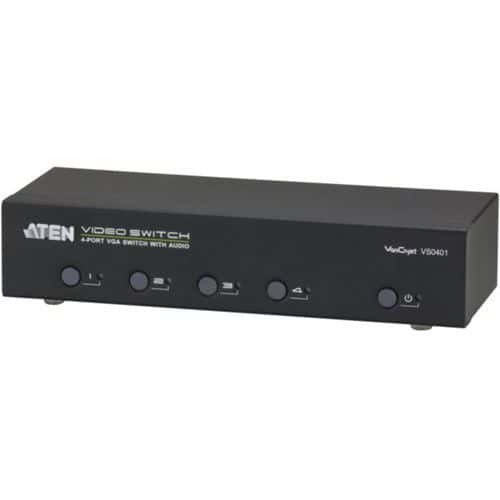 Commutateur 4 PORTS vga et audio+ RS232 aten VS0401 300MHz