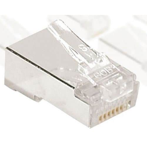 Connecteur 8/8 RJ45 blindé - Cat 6