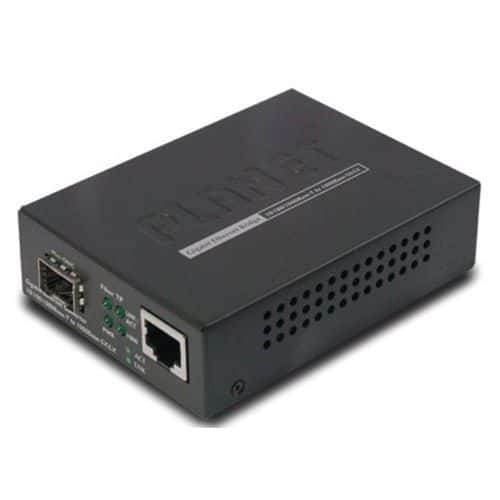 Convertisseur fibre SFP - RJ45 Gigabit PoE+ 30w