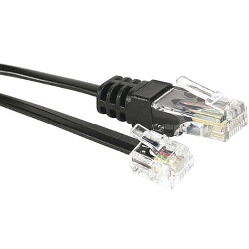 Cordon de raccordement téléphonique RJ11/ RJ45 - 1 m