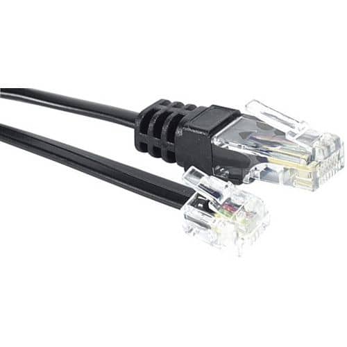 Cordon de raccordement téléphonique RJ11/ RJ45 - 5 m