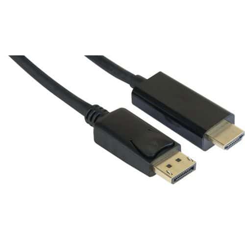 Cordon DisplayPort 1.2 vers HDMI® 1.4 noir - 3m