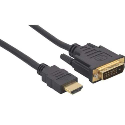 Cordon hdmi a male/ dvi d male- 10 m