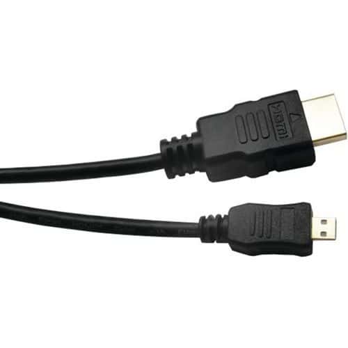 Cordon HDMI haute vitesse avec ethernet micro HDMI 3,00m