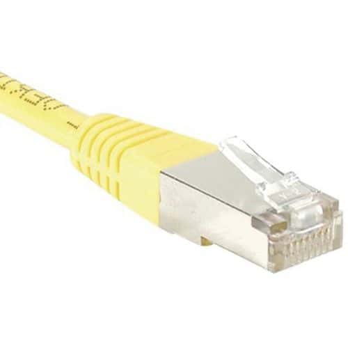 Cordon RJ45 catégorie 5e F/UTP jaune - 0,7 m