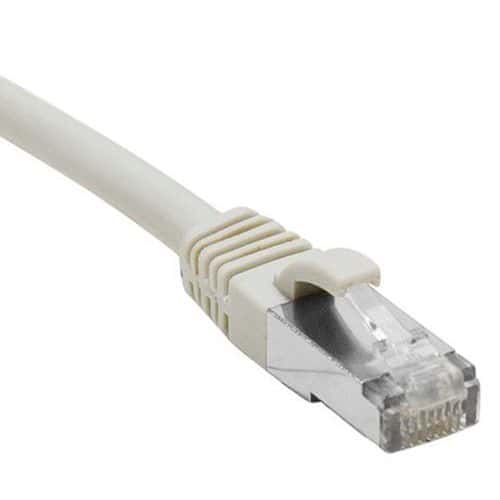 Cordon RJ45 catégorie 5e F/UTP snagless gris - 0,5 m