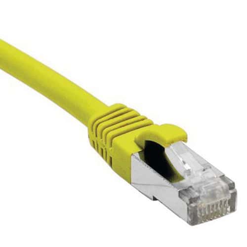 Cordon RJ45 catégorie 5e F/UTP snagless jaune - 10 m