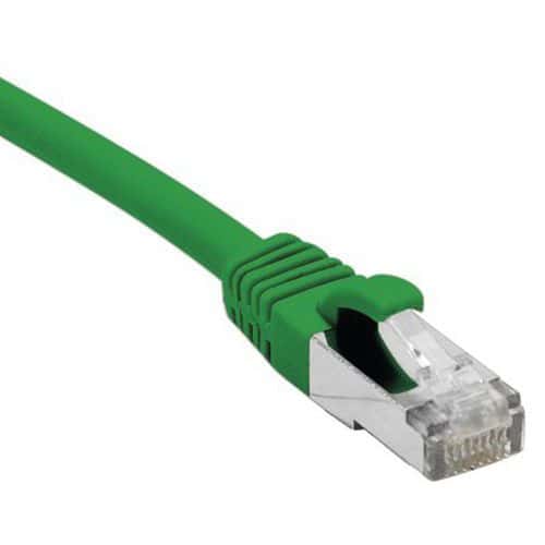 Cordon RJ45 catégorie 5e F/UTP snagless vert - 0,5 m