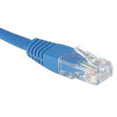 Cordon RJ45 catégorie 5e U/UTP bleu - 1,5 m