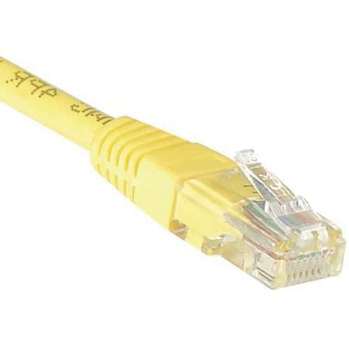 Cordon RJ45 catégorie 5e U/UTP jaune - 0,15 m