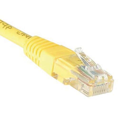 Cordon RJ45 catégorie 5e U/UTP jaune - 1,5 m