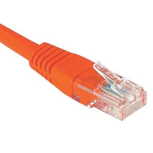 Cordon RJ45 catégorie 5e U/UTP rouge - 1,5 m