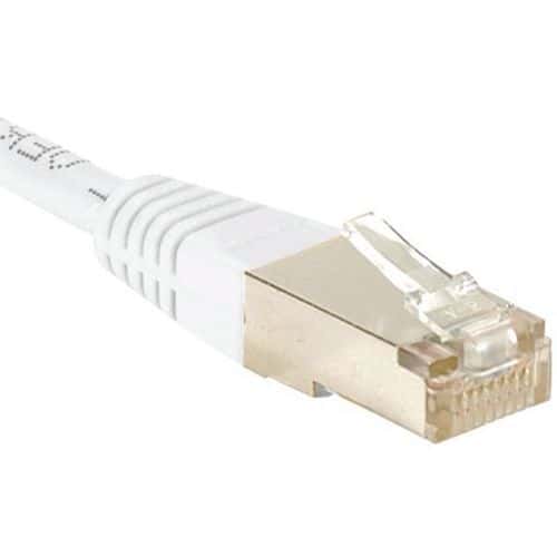 Cordon RJ45 catégorie 6 F/UTP blanc - 0,15 m