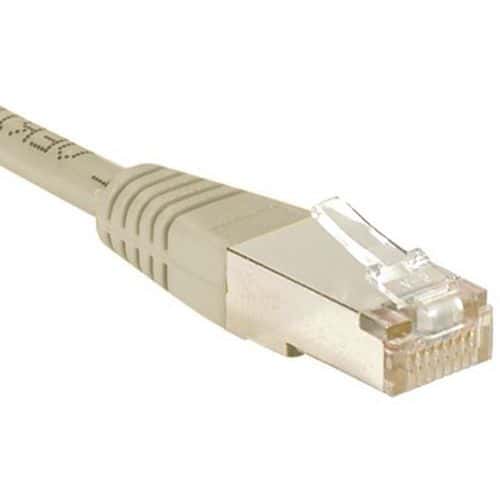 Cordon RJ45 catégorie 6 F/UTP gris - 0,15 m