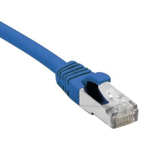 Cordon RJ45 catégorie 6 F/UTP LSOH snagless bleu - 0,5 m