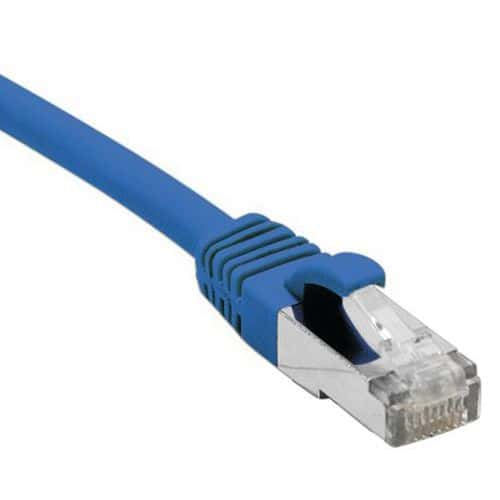 Cordon RJ45 catégorie 6 F/UTP LSOH snagless bleu - 10 m