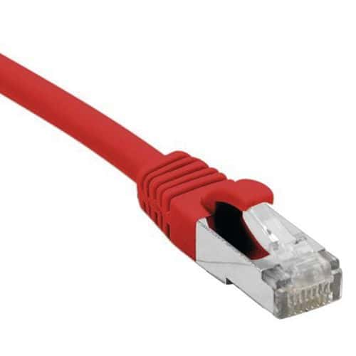 Cordon RJ45 catégorie 6 F/UTP LSOH snagless rouge - 20 m