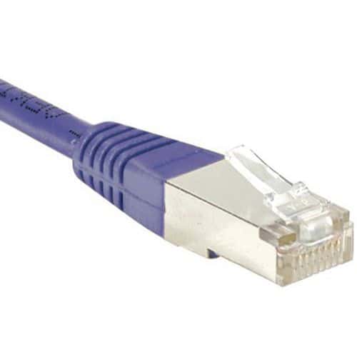 Cordon RJ45 catégorie 6 F/UTP violet - 0,5 m