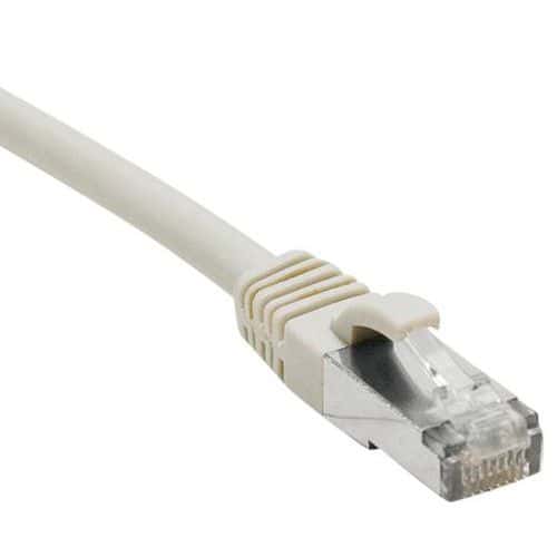 Cordon RJ45 catégorie 6 S/FTP LSOH snagless gris - 0,5 m