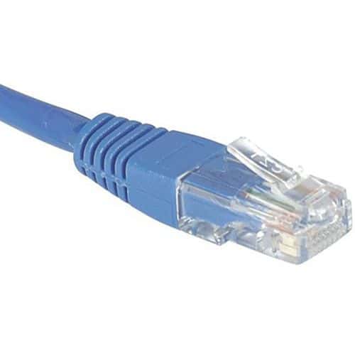 Cordon RJ45 catégorie 6 U/UTP bleu - 0,15 m