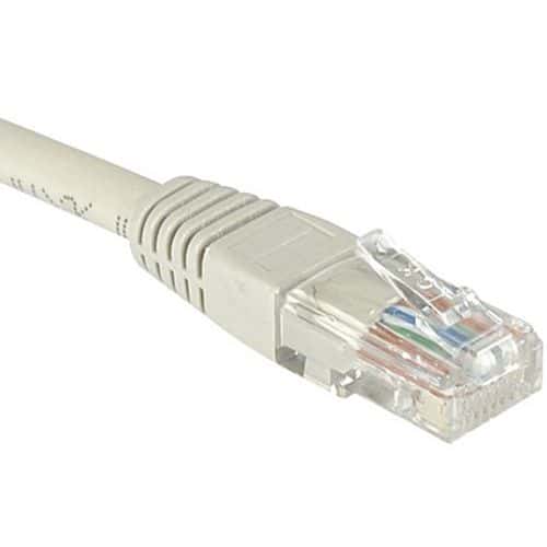 Cordon RJ45 catégorie 6 U/UTP gris - 1,5 m