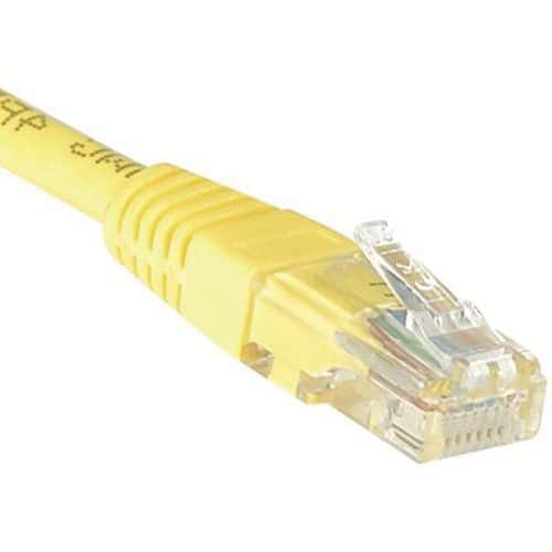 Cordon RJ45 catégorie 6 U/UTP jaune - 1,5 m