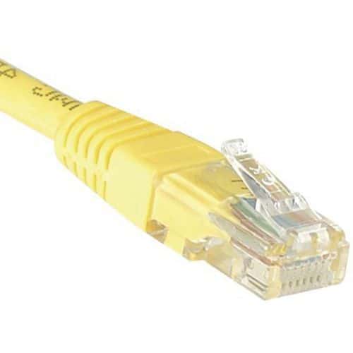 Cordon RJ45 catégorie 6 U/UTP jaune - 25 m