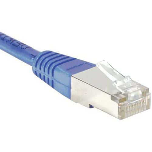 Cordon RJ45 budget catégorie 5e F/UTP bleu - 1 m