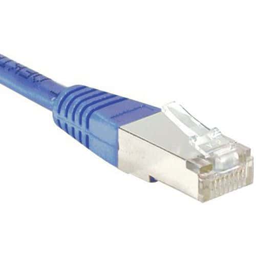 Cordon RJ45 budget catégorie 5e F/UTP bleu - 10 m